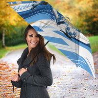 Personalized Argentina Football Champions Umbrella Sun Of May Lion Mascot - Style of King