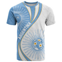 Personalized Argentina Football Fan Pride T Shirt Sun Of May Motif With Distressed Textures And Waves
