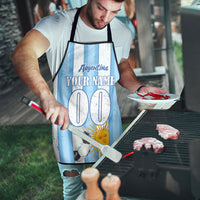 Personalized Argentina Football Fan Apron Sun Of May - Albiceleste Stripes Argentina Flag