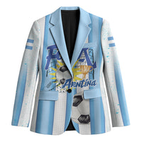 Personalized Argentina Football Fan Blazer Sun Of May - Albiceleste Stripes Argentina Flag