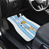 Personalized Argentina Football Fan Car Mats Sun Of May - Albiceleste Stripes Argentina Flag