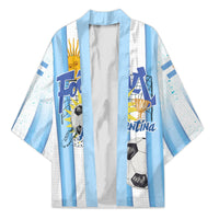 Personalized Argentina Football Fan Kimono Sun Of May - Albiceleste Stripes Argentina Flag