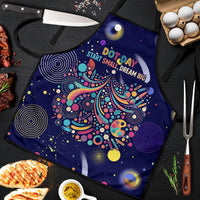 Dot Day Make Your Mark Apron Colorful Celestial Watercolor Circles And Swirling Polka Dots