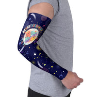 Dot Day Make Your Mark Arm Sleeves Colorful Celestial Watercolor Circles And Swirling Polka Dots