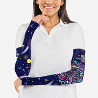 Dot Day Make Your Mark Arm Sleeves Colorful Celestial Watercolor Circles And Swirling Polka Dots