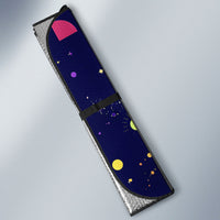 Dot Day Make Your Mark Auto Sun Shade Colorful Celestial Watercolor Circles And Swirling Polka Dots