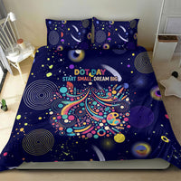 Dot Day Make Your Mark Bedding Set Colorful Celestial Watercolor Circles And Swirling Polka Dots