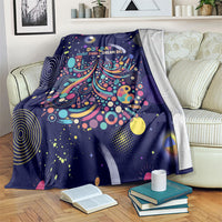Dot Day Make Your Mark Blanket Colorful Celestial Watercolor Circles And Swirling Polka Dots