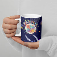 Dot Day Make Your Mark Ceramic Mug Colorful Celestial Watercolor Circles And Swirling Polka Dots