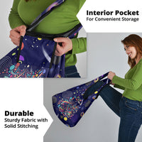 Dot Day Make Your Mark Grocery Bag Colorful Celestial Watercolor Circles And Swirling Polka Dots