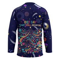 Dot Day Make Your Mark Hockey Jersey Colorful Celestial Watercolor Circles And Swirling Polka Dots