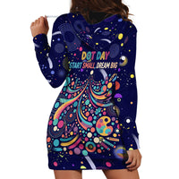 Dot Day Make Your Mark Hoodie Dress Colorful Celestial Watercolor Circles And Swirling Polka Dots