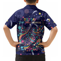 Dot Day Make Your Mark Kid Hawaiian Shirt Colorful Celestial Watercolor Circles And Swirling Polka Dots