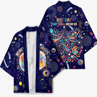 Dot Day Make Your Mark Kimono Colorful Celestial Watercolor Circles And Swirling Polka Dots