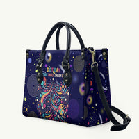 Dot Day Make Your Mark Leather Bag Colorful Celestial Watercolor Circles And Swirling Polka Dots