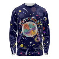 Dot Day Make Your Mark Long Sleeve Shirt Colorful Celestial Watercolor Circles And Swirling Polka Dots