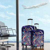 Dot Day Make Your Mark Luggage Cover Colorful Celestial Watercolor Circles And Swirling Polka Dots