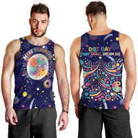 Dot Day Make Your Mark Men Tank Top Colorful Celestial Watercolor Circles And Swirling Polka Dots