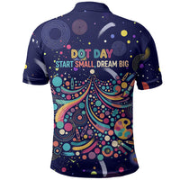Dot Day Make Your Mark Polo Shirt Colorful Celestial Watercolor Circles And Swirling Polka Dots