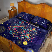 Dot Day Make Your Mark Quilt Bed Set Colorful Celestial Watercolor Circles And Swirling Polka Dots