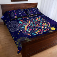 Dot Day Make Your Mark Quilt Bed Set Colorful Celestial Watercolor Circles And Swirling Polka Dots