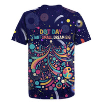 Dot Day Make Your Mark Rugby Jersey Colorful Celestial Watercolor Circles And Swirling Polka Dots
