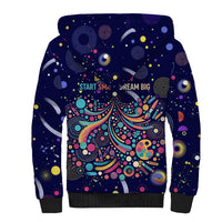 Dot Day Make Your Mark Sherpa Hoodie Colorful Celestial Watercolor Circles And Swirling Polka Dots