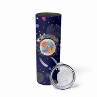 Dot Day Make Your Mark Skinny Tumbler Colorful Celestial Watercolor Circles And Swirling Polka Dots