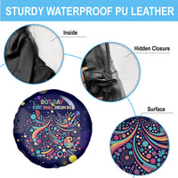Dot Day Make Your Mark Spare Tire Cover Colorful Celestial Watercolor Circles And Swirling Polka Dots