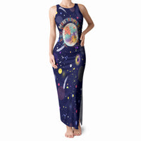 Dot Day Make Your Mark Tank Maxi Dress Colorful Celestial Watercolor Circles And Swirling Polka Dots