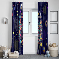 Dot Day Make Your Mark Window Curtain Colorful Celestial Watercolor Circles And Swirling Polka Dots