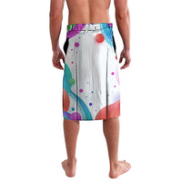 Happy Dot Day Lavalava Colorful Swirling Polka Dots and Whimsical Smiley Flowers