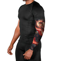 International Bacon Day United By Bacon Arm Sleeves Retro Bacon Globe and Cool Bacon Mascot Graphic