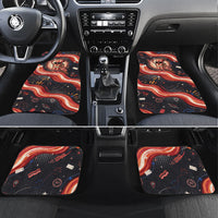 International Bacon Day United By Bacon Car Mats Retro Bacon Globe and Cool Bacon Mascot Graphic