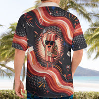 International Bacon Day United By Bacon Hawaiian Shirt Retro Bacon Globe and Cool Bacon Mascot Graphic