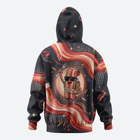 International Bacon Day United By Bacon Hoodie Retro Bacon Globe and Cool Bacon Mascot Graphic