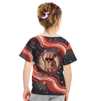 International Bacon Day United By Bacon Kid T Shirt Retro Bacon Globe and Cool Bacon Mascot Graphic