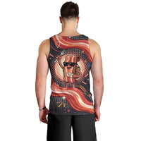 International Bacon Day United By Bacon Men Tank Top Retro Bacon Globe and Cool Bacon Mascot Graphic