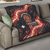 International Bacon Day United By Bacon Quilt Retro Bacon Globe and Cool Bacon Mascot Graphic