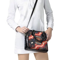 International Bacon Day United By Bacon Shoulder Handbag Retro Bacon Globe and Cool Bacon Mascot Graphic