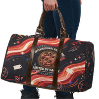 International Bacon Day United By Bacon Travel Bag Retro Bacon Globe and Cool Bacon Mascot Graphic