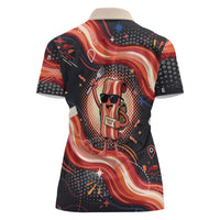 International Bacon Day United By Bacon Women Polo Shirt Retro Bacon Globe and Cool Bacon Mascot Graphic