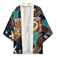 Beer Lovers United Brew Mode On Kimono Retro Comic Beer Characters Clinking Glasses