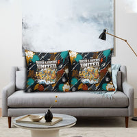 Beer Lovers United Brew Mode On Pillow Cover Retro Comic Beer Characters Clinking Glasses