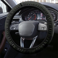 Brazil Football Steering Wheel Cover Gothic Skull Skeleton Mascot Flaming Soccer Ball