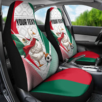 Personalized Mexico Soccer Duck Car Seat Cover Mexican Flag Cape Soccer Ball