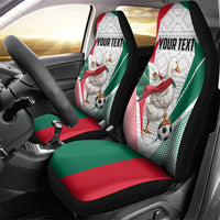 Personalized Mexico Soccer Duck Car Seat Cover Mexican Flag Cape Soccer Ball