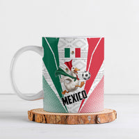 Personalized Mexico Soccer Duck Ceramic Mug Mexican Flag Cape Soccer Ball