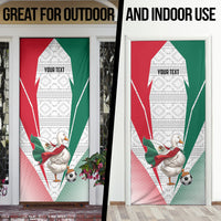 Personalized Mexico Soccer Duck Door Cover Mexican Flag Cape Soccer Ball