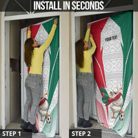 Personalized Mexico Soccer Duck Door Cover Mexican Flag Cape Soccer Ball